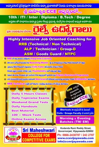 SRI MAHESWARI COLLEGE FOR COMPETITIVE EXAMS