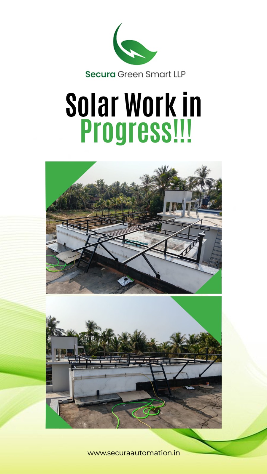 Secura Automation – ON Grid Solar Installation in Kannur, Kerala